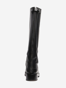Prada Black leather riding boots - size EU 38