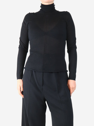 Black Costa knit turtleneck sweater - size M Knitwear Gabriela Hearst 