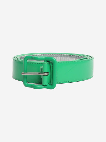 Green leather belt product image