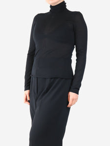 Gabriela Hearst Black Costa knit turtleneck sweater - size M
