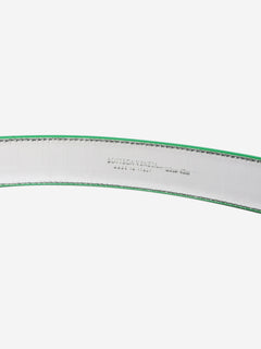 Green leather belt Belts Bottega Veneta 