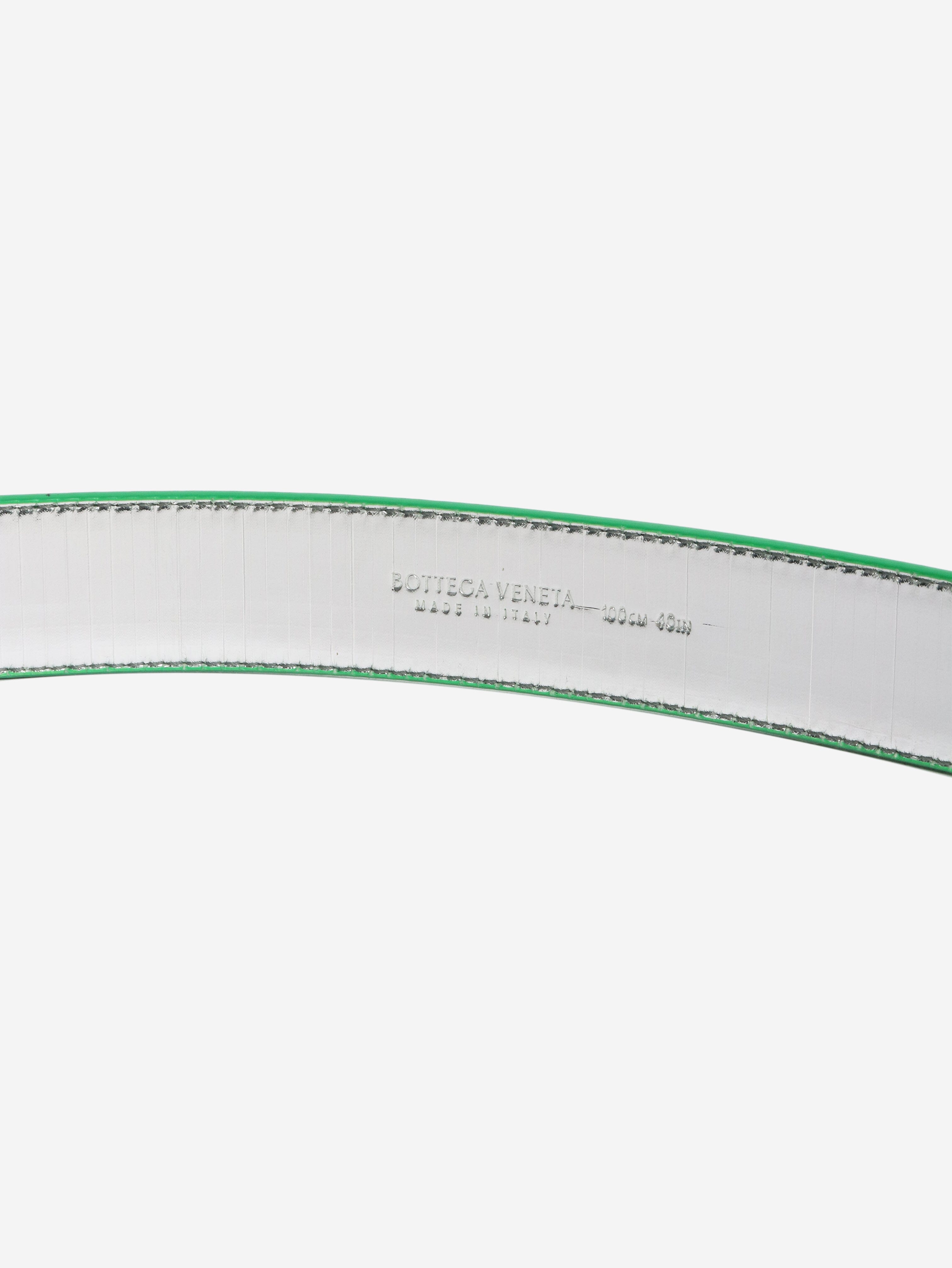 Green leather belt Belts Bottega Veneta 