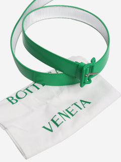 Green leather belt Belts Bottega Veneta 