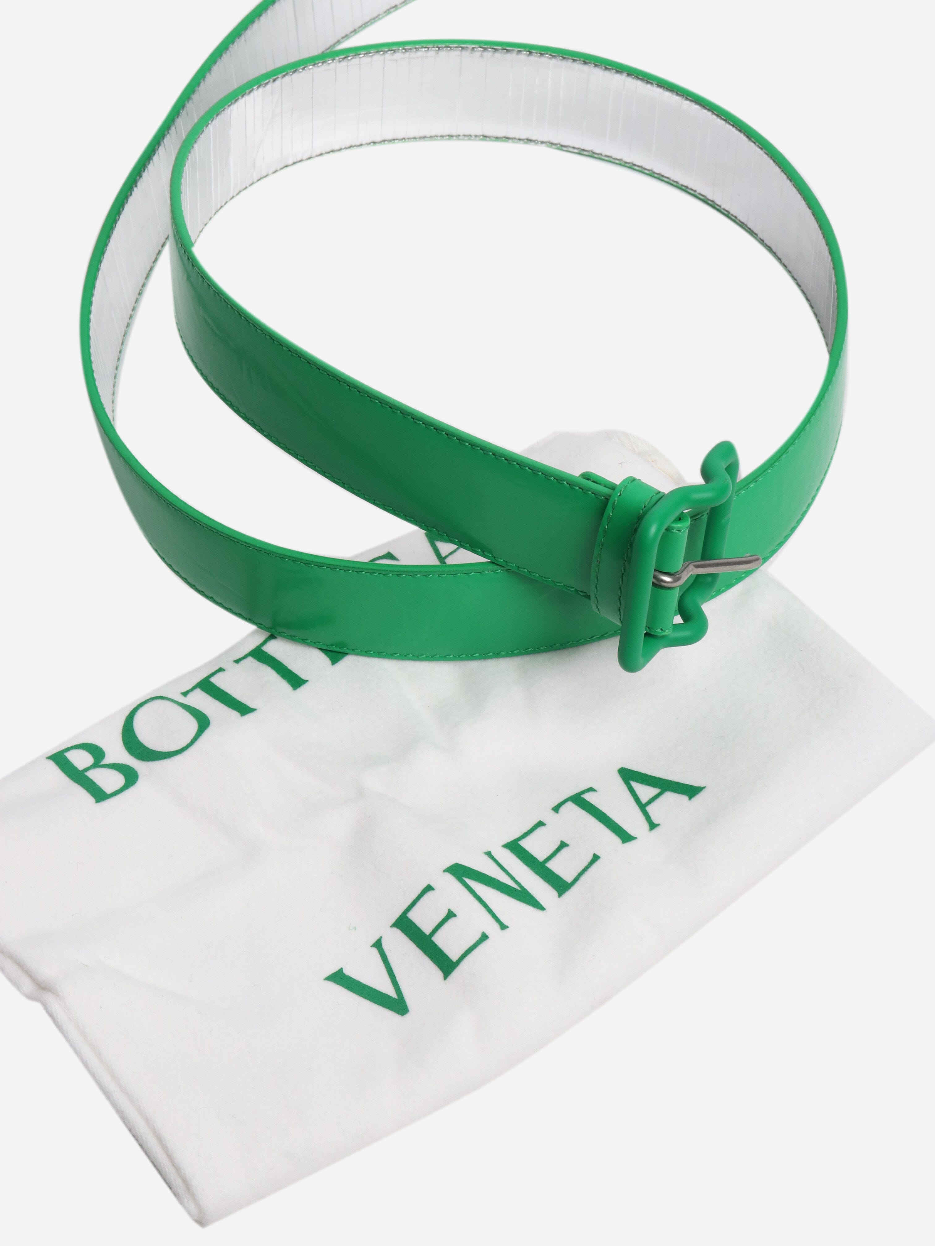 Green leather belt Belts Bottega Veneta 