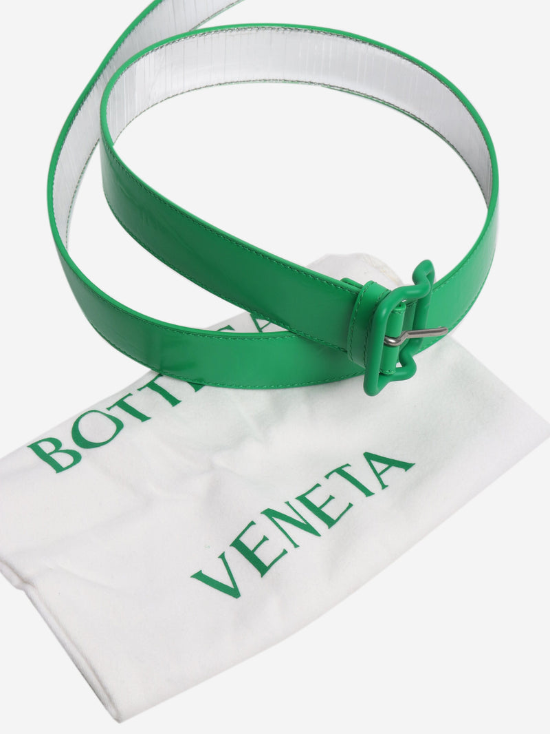Green leather belt Belts Bottega Veneta 