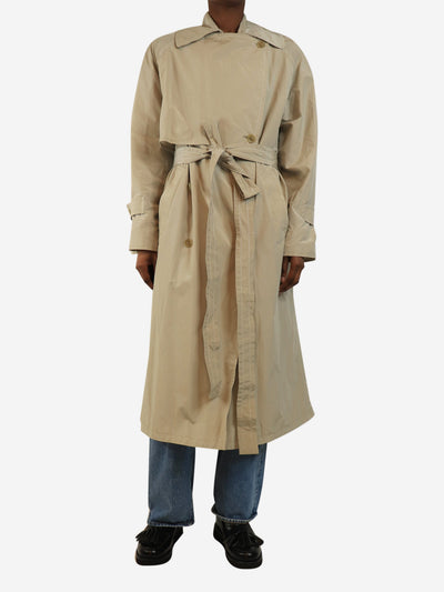 Neutral belted nylon trench - size UK 4 Coats & Jackets Acne Studios 