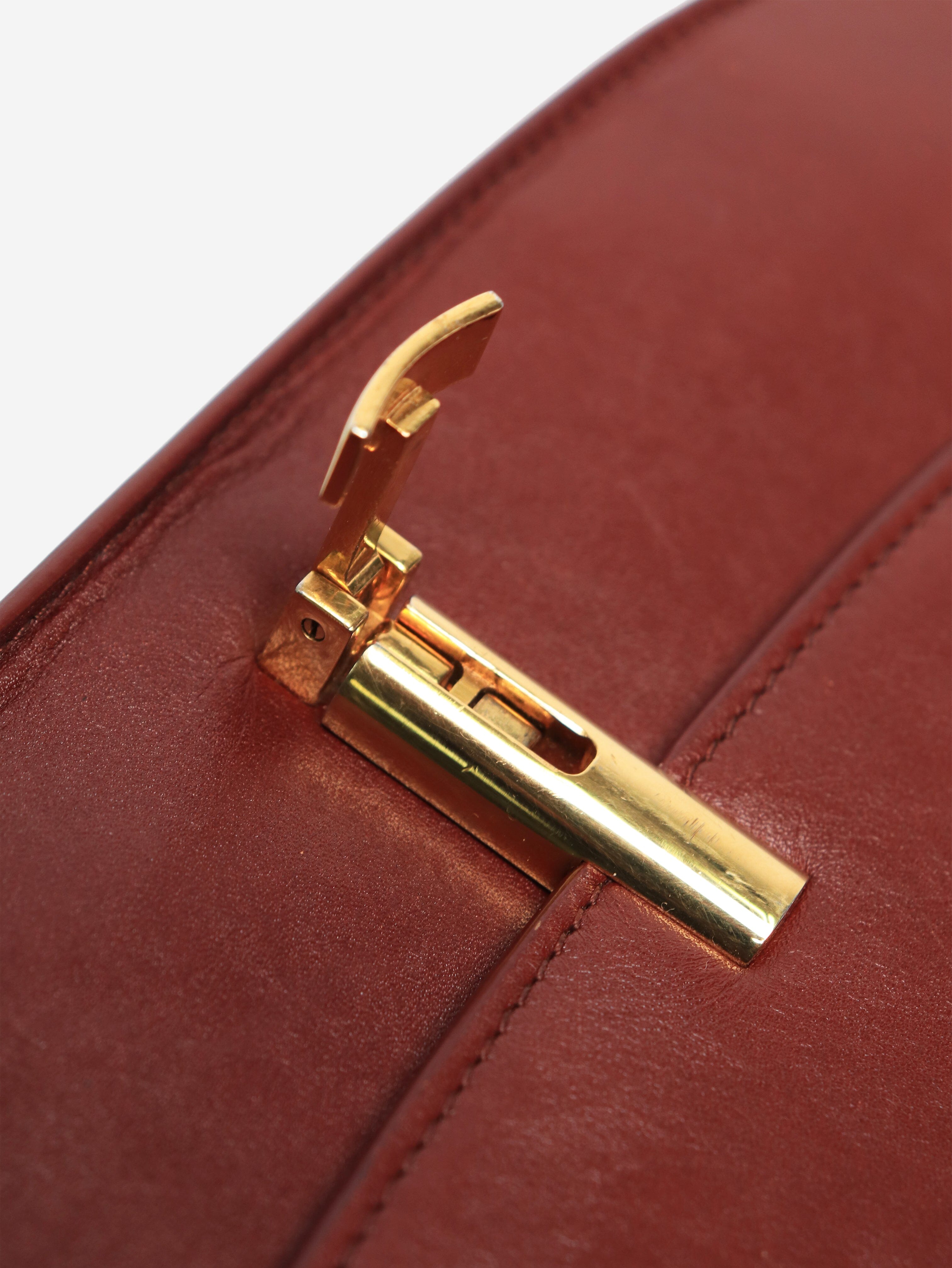Maroon Sofia 10 top handle bag Top Handle Bags The Row 