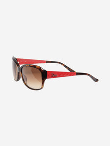 Christian Dior Brown tortoise shell sunglasses
