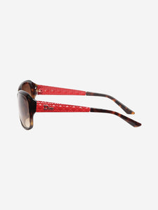 Christian Dior Brown tortoise shell sunglasses