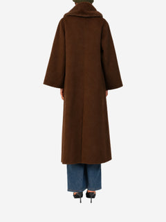 Brown double-breasted wool coat - size UK 8 Coats & Jackets By Malene Birger 