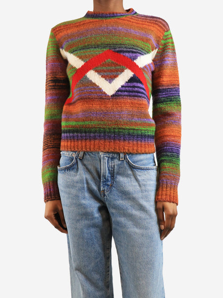 Multicolour striped jumper - size S product image