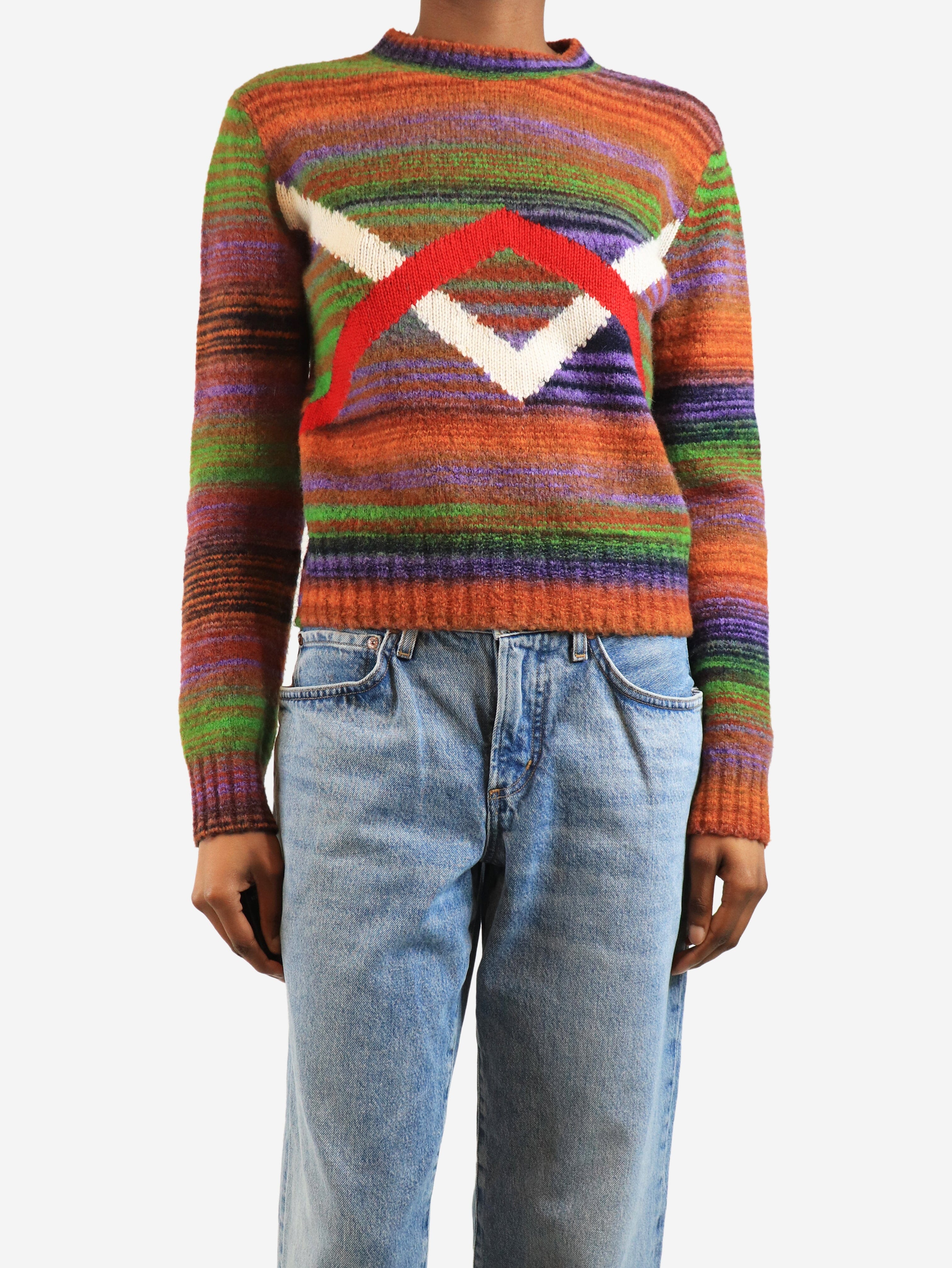Multicolour striped jumper - size S Knitwear Loewe 