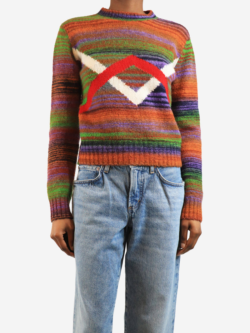 Multicolour striped jumper - size S Knitwear Loewe 