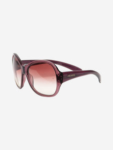 Prada Purple oversized butterfly sunglasses