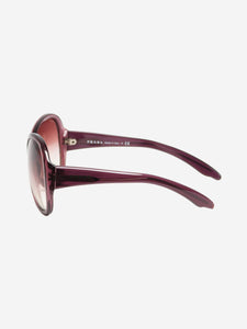 Prada Purple oversized butterfly sunglasses
