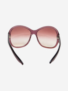 Prada Purple oversized butterfly sunglasses