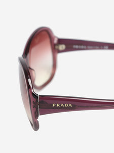 Prada Purple oversized butterfly sunglasses