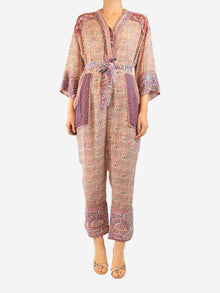 Purple Bella kimono jumpsuit - size UK 14 Jumpsuits Sea New York 