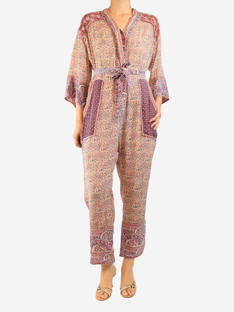 Purple Bella kimono jumpsuit - size UK 14 Jumpsuits Sea New York 