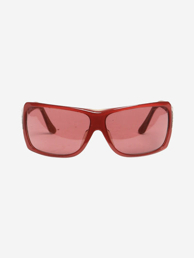 Red square-frame wrap sunglasses Sunglasses Chanel 