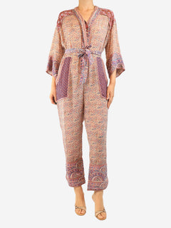 Purple Bella kimono jumpsuit - size UK 14 Jumpsuits Sea New York 