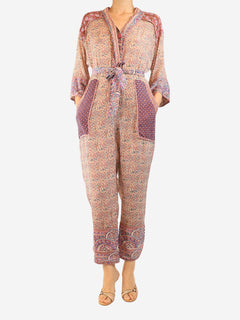 Purple Bella kimono jumpsuit - size UK 14 Jumpsuits Sea New York 