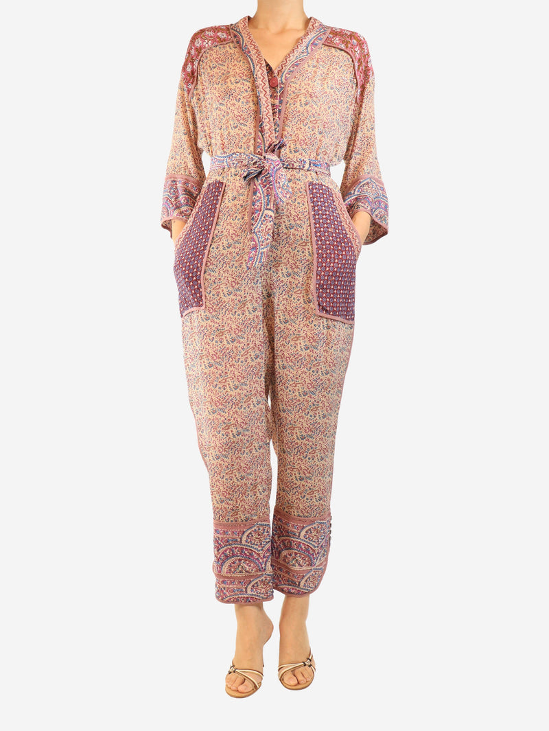 Purple Bella kimono jumpsuit - size UK 14 Jumpsuits Sea New York 