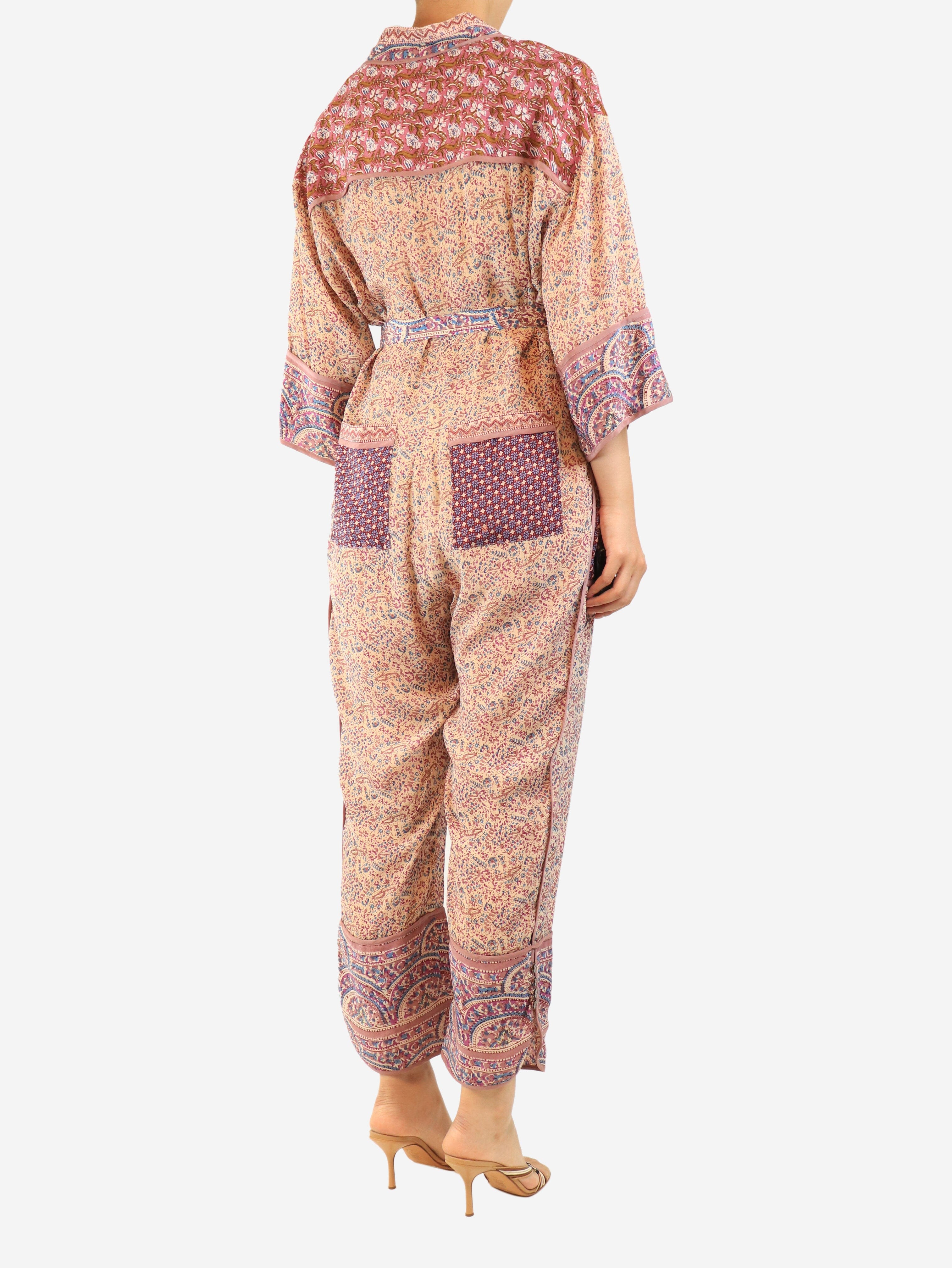 Purple Bella kimono jumpsuit - size UK 14 Jumpsuits Sea New York 