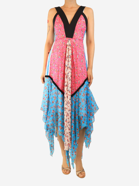 Floral midi dress - size UK 10 product image