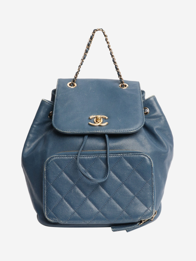 Blue caviar leather backpack Backpacks Chanel 