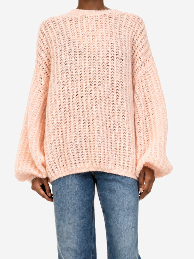 Pink puffed mohair jumper - size S Knitwear Toteme 