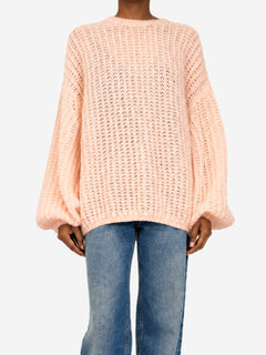 Pink puffed mohair jumper - size S Knitwear Toteme 