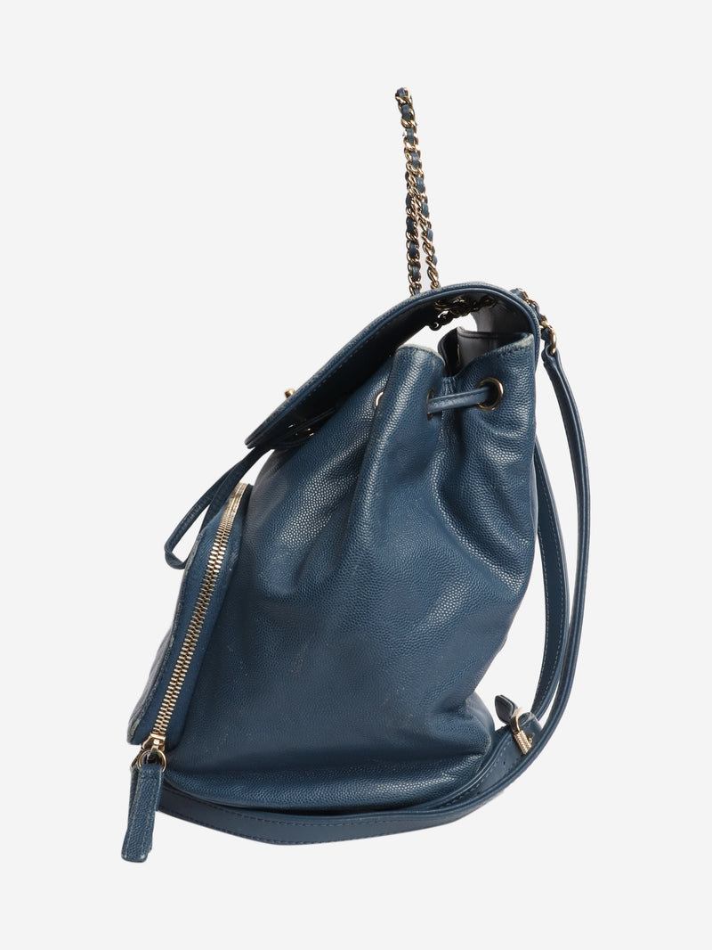 Blue caviar leather backpack Backpacks Chanel 