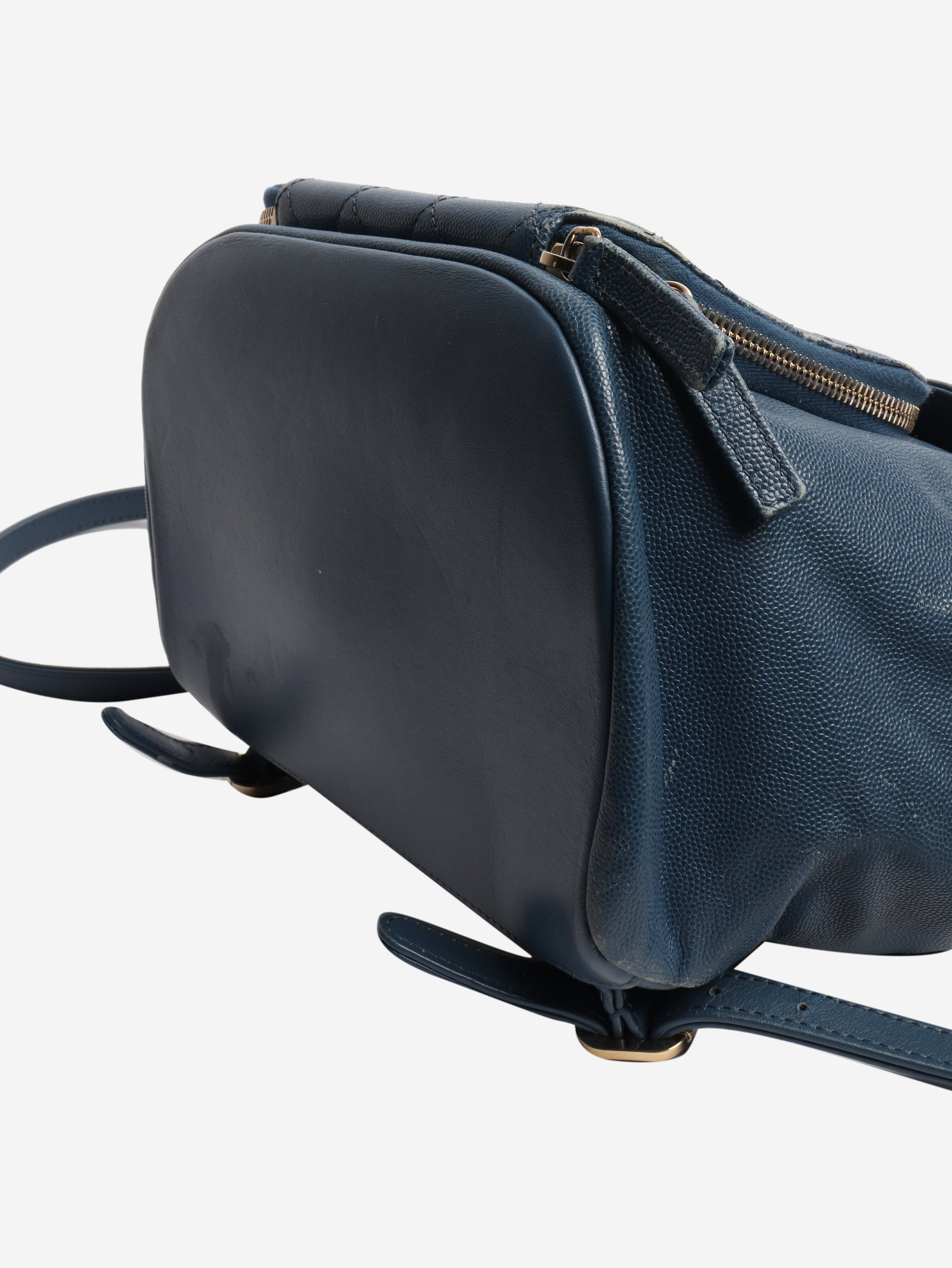 Blue caviar leather backpack Backpacks Chanel 