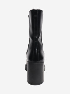 Black leather ankle boots - size EU 39.5 Boots Prada 