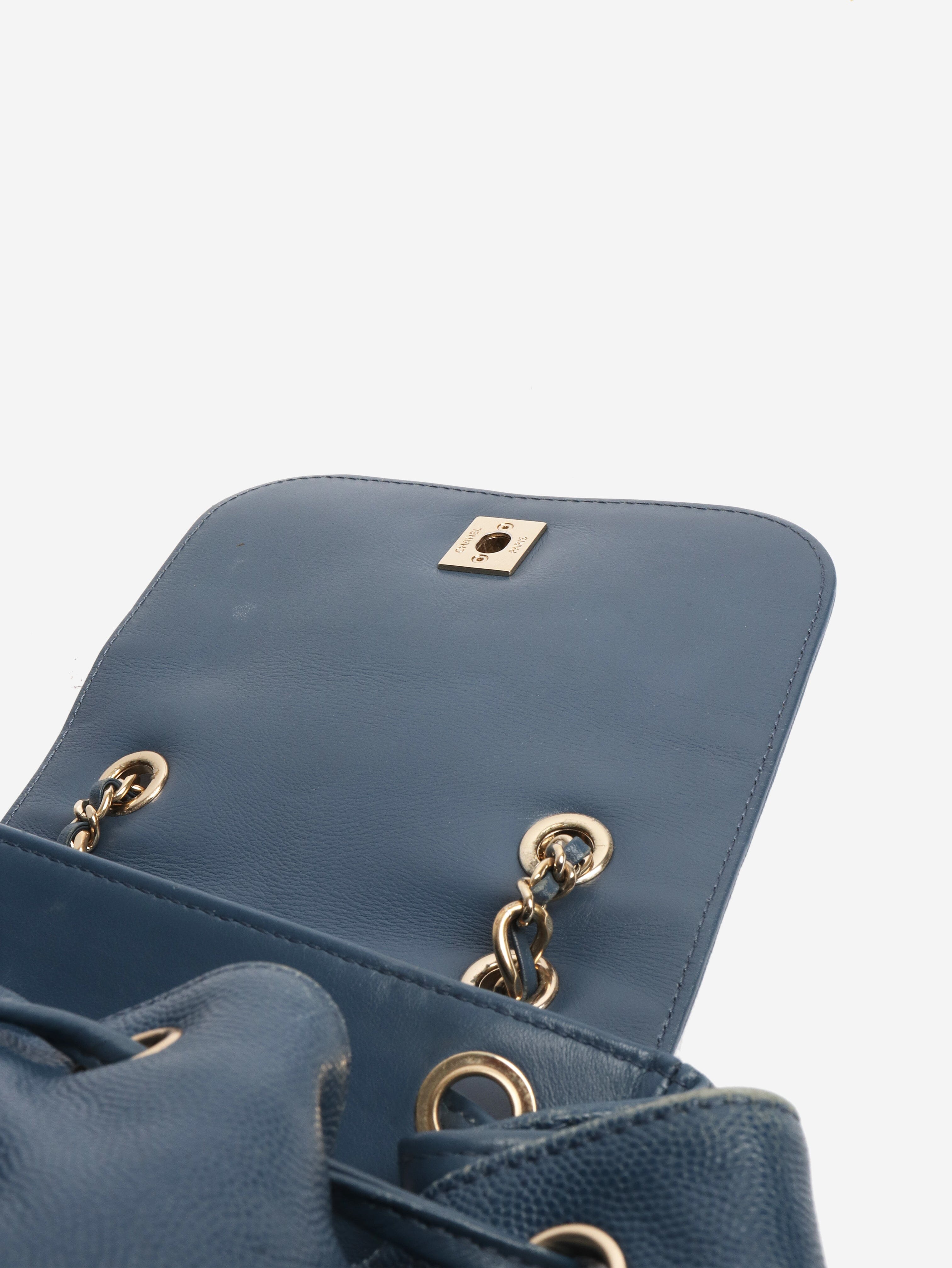 Blue caviar leather backpack Backpacks Chanel 