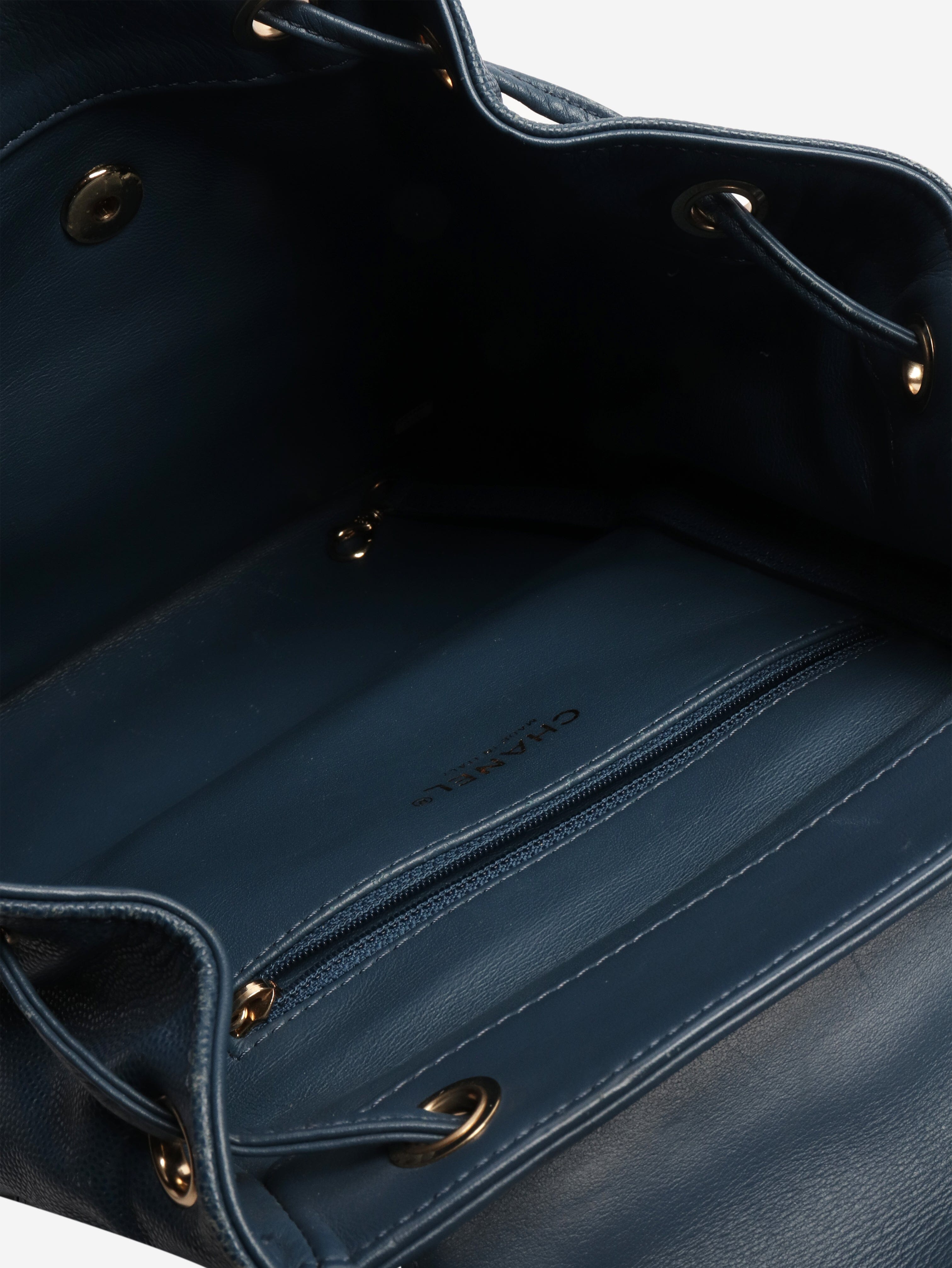 Blue caviar leather backpack Backpacks Chanel 