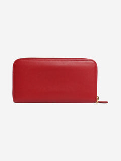 Red Saffiano leather zip wallet Wallets, Purses & Small Leather Goods Prada 