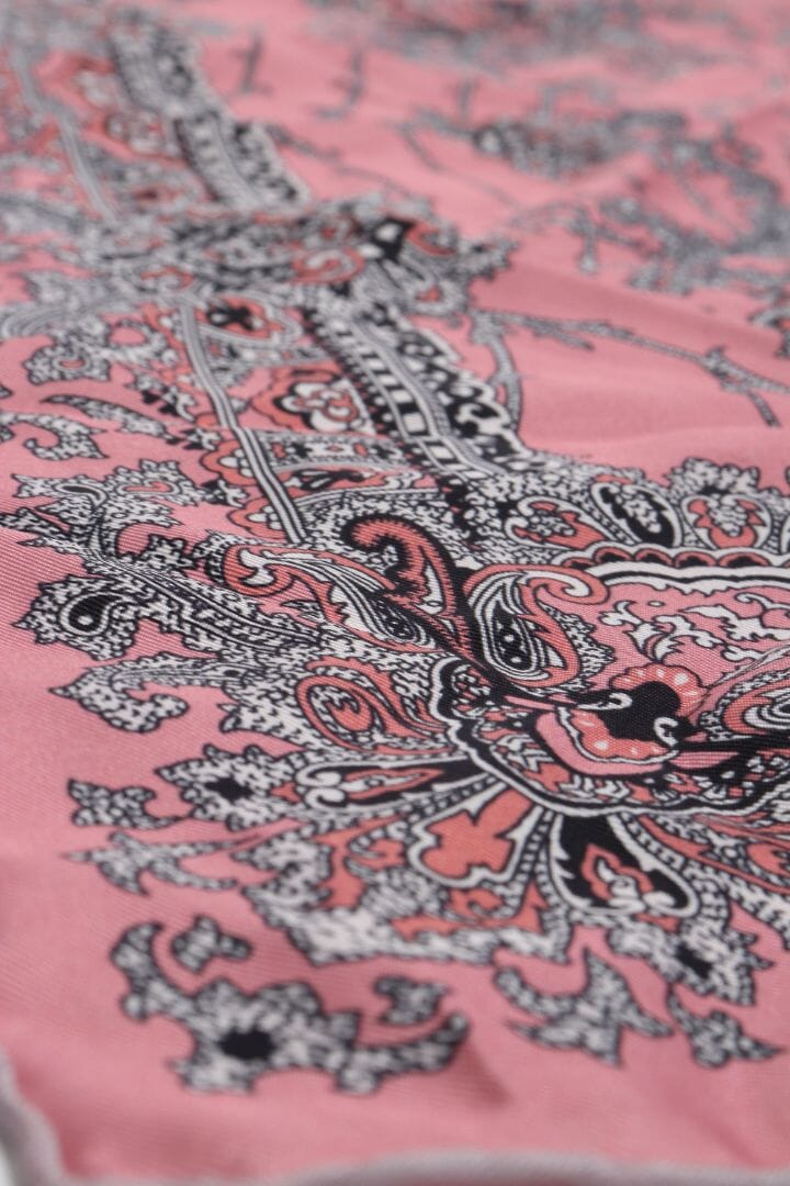 Pink paisley silk scarf Scarves Etro 