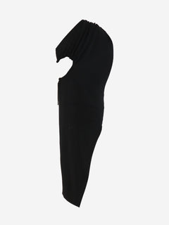 Black Robe drape jersey dress - size S Dresses Alaia 