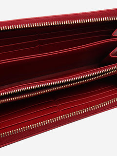 Red Saffiano leather zip wallet Wallets, Purses & Small Leather Goods Prada 