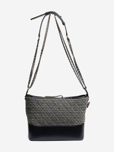 Chanel Navy and grey 2018 tweed mixed hardware Gabrielle bag
