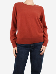 Naadam Rust round-neck fine-knit cashmere sweater - size L