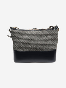 Chanel Navy and grey 2018 tweed mixed hardware Gabrielle bag