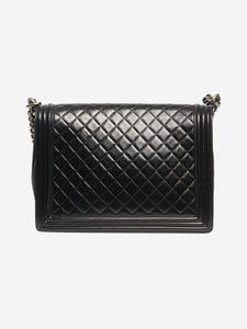 Chanel Black 2012 large lambskin-quilted Boy bag