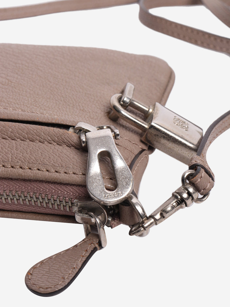 Brown leather cross-body bags pouch Cross-body bags Loewe 
