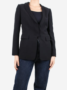 Valentino Black single-buttoned blazer - size UK 8