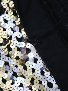 MSGM Black sequin embellished jacket - size UK 8