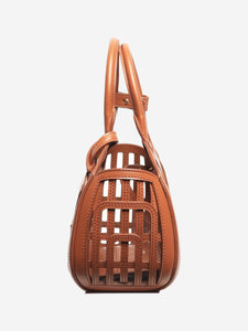Miu Miu Cognac leather basket bag