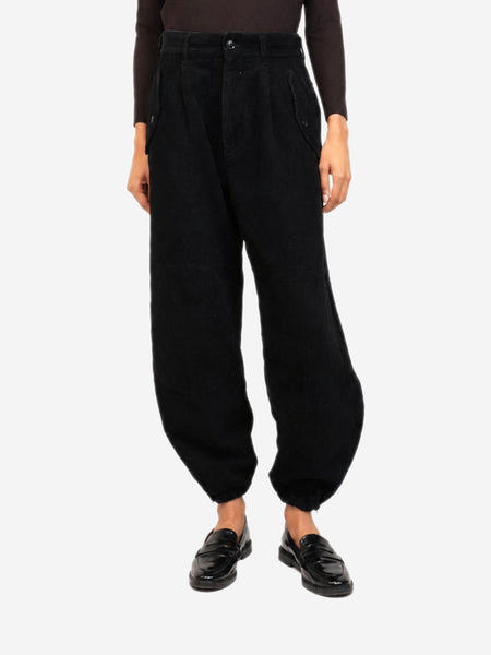 Black corduroy trousers - size XXS product image